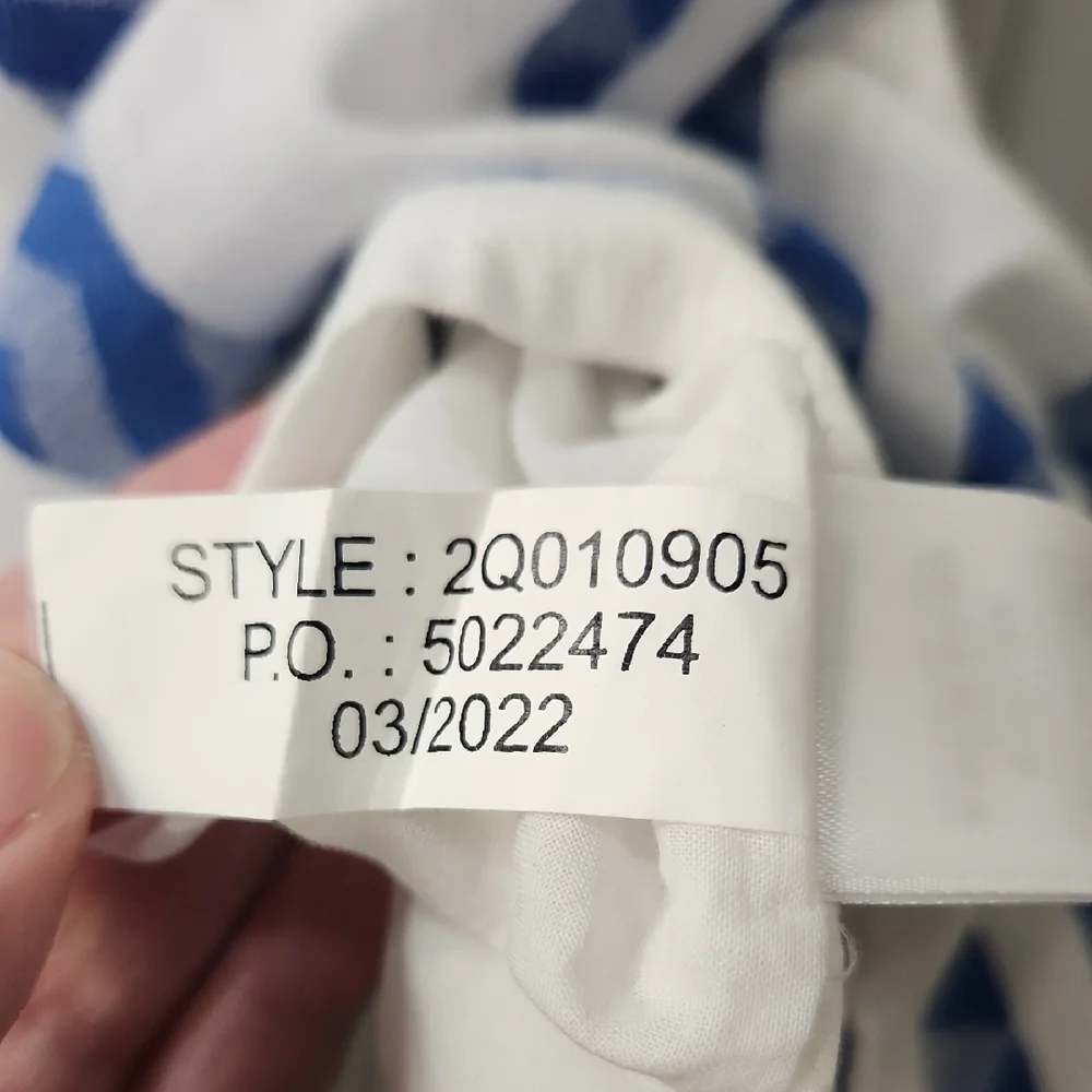 Vineyard Vines Blue and White Striped Jaquard Tunic -Small - Picture 4 of 11